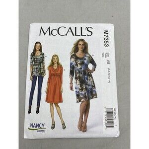 McCall's M7353 Sewing Pattern Crafts Size 6-14 Top Dress Nancy Zieman